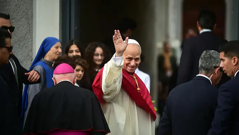 Papa 14. Leo, Şişli'deki Kutsal Ruh Katedrali'ne geldi