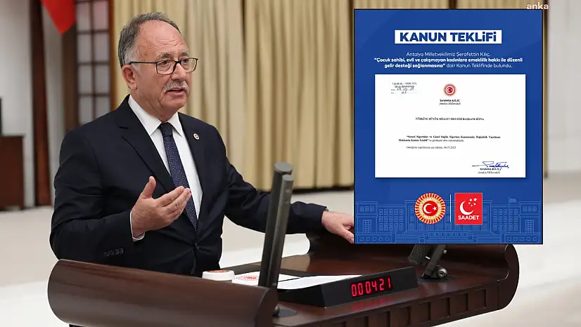 Saadet Partisi'nden Çocuk Sahibi Evli Ve Çalışmayan Kadınlara Gelir Desteği İçin Kanun Teklifi