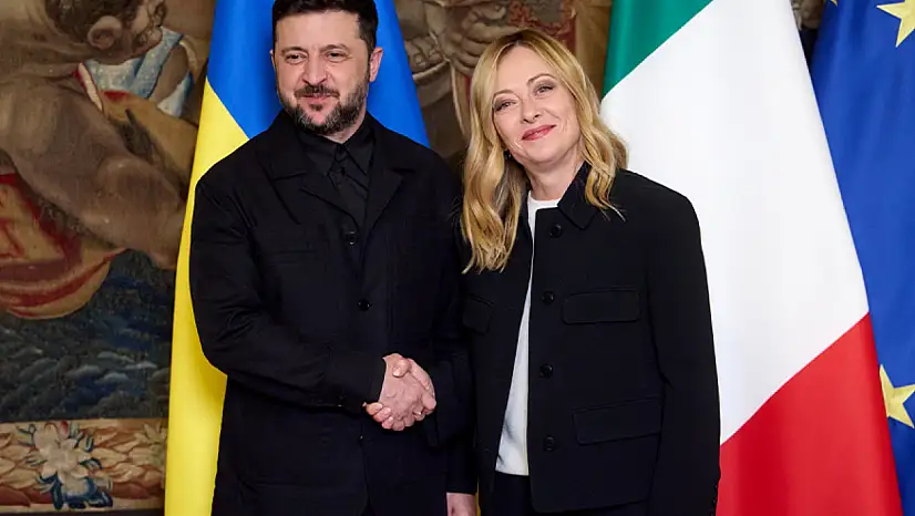 Zelenskiy, İtalya Başbakanı Meloni ile bir araya geldi