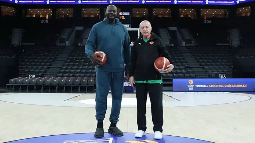 Cumhurbaşkanı Erdoğan Eski NBA Oyuncusu Shaquille O'Neal İle Bir Araya Geldi