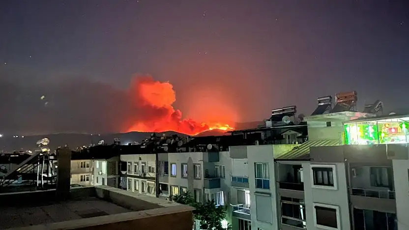 İzmir Ödemiş'te yangın çıktı: 3 mahalle tahliye edildi!
