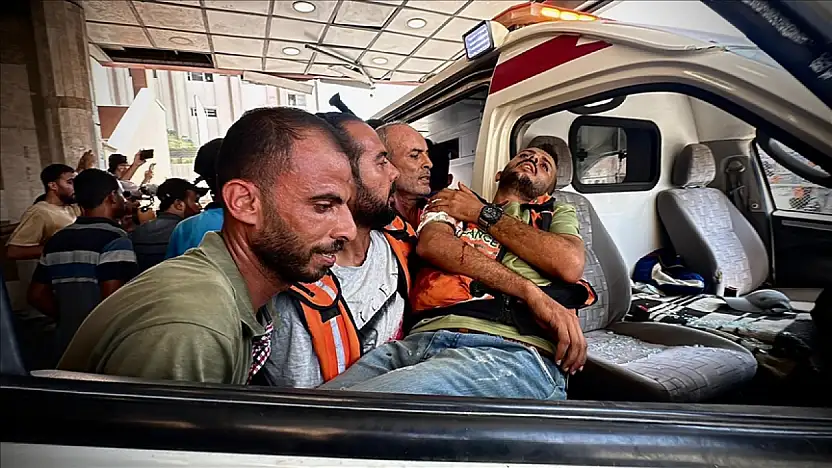 Katil İsrail yardım bekleyen Filistinlileri vurdu! Çok sayıda ölü ve yaralı var