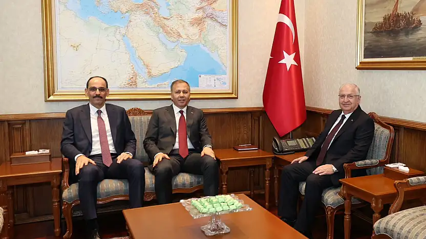 Milli Savunma Bakanı Güler, İçişleri Bakanı Yerlikaya ve MİT Başkanı Kalın toplandı