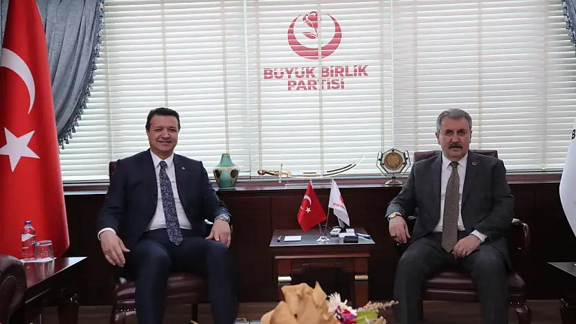 SP Genel Başkanı Mahmut Arıkan BBP Genel Başkanı Destici'yi ziyaret etti