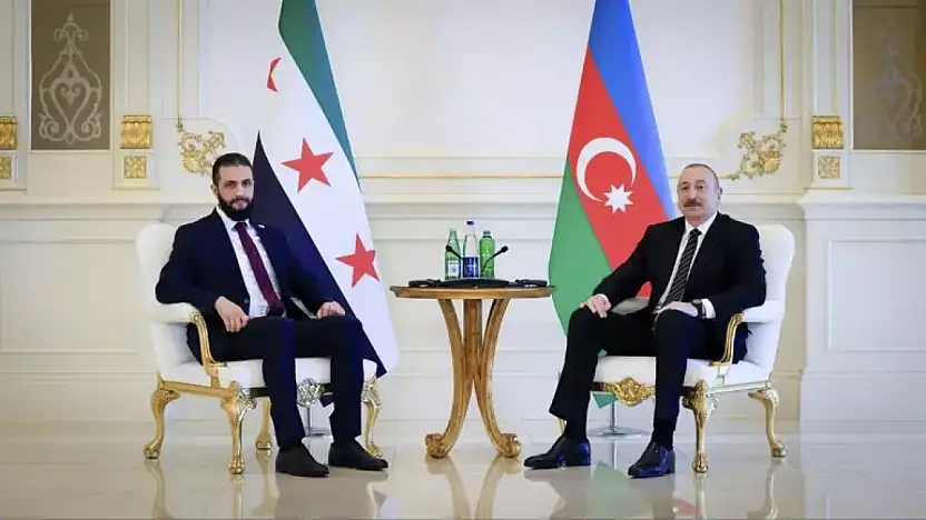 Suriye Cumhurbaşkanı Şara Azerbaycan Cumhurbaşkanı Aliyev ile görüştü