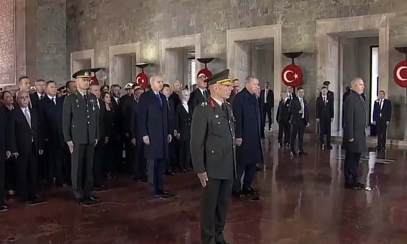 Atatürk'ün Ebediyete İntikalinin 87. Yılında Anıtkabir'de Tören