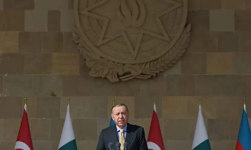 Cumhurbaşkanı Erdoğan Bakü'de 8 Kasım Zafer Günü Töreni'nde Konuştu