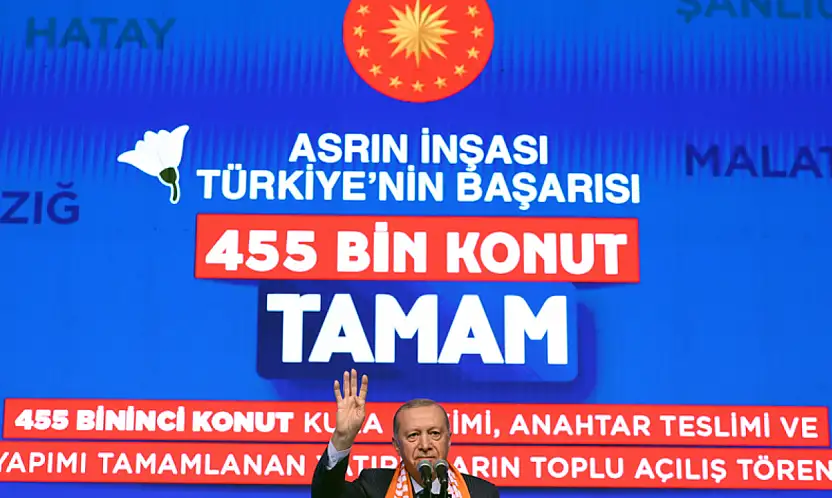 Cumhurbaşkanı Erdoğan Sözlerimizi Tutmanın Bahtiyarlığıyla Aziz Milletimizin Huzurundayız