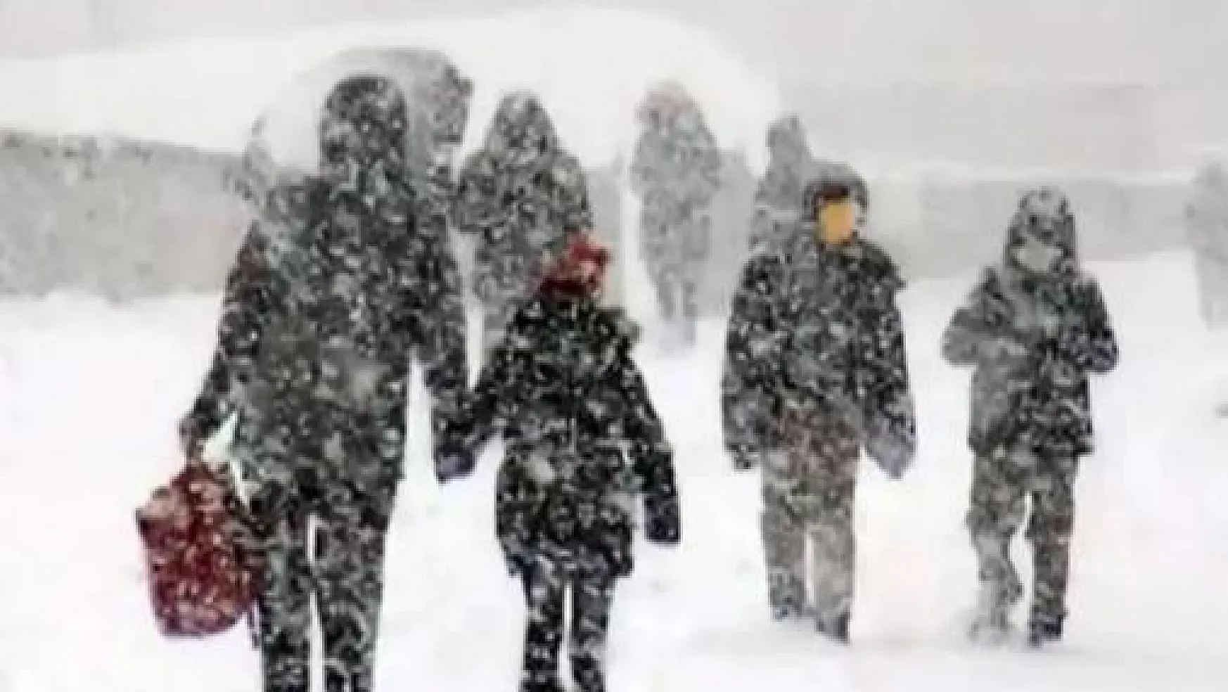 Erzurum ve Bayburt'ta Okullara 1 gün kar tatili